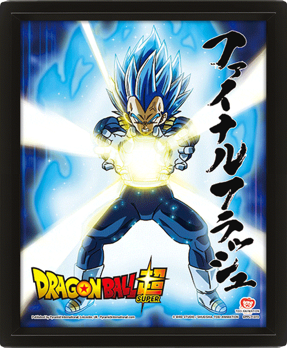 Cuadro 3D Goku Vegeta Dragon Ball Ultra Instinto