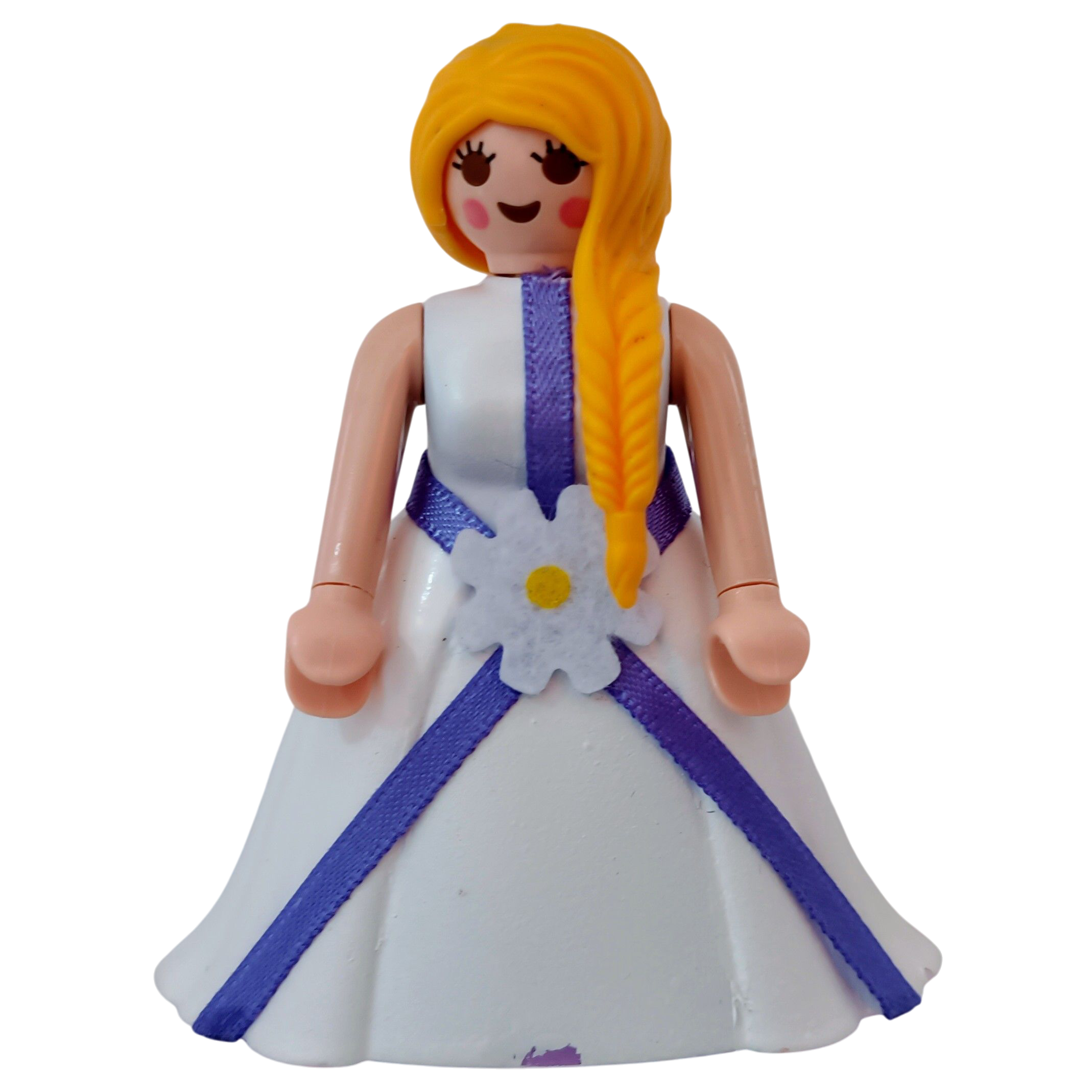Figura comunion niña tipo Playmobil blanca vista frontal
